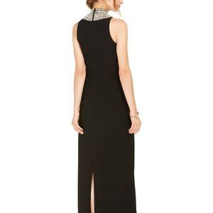 S.L. Fashions Dresses - SL Fashions Embellished Mock-Neck Column Gown S.L. Fashions Dresses - SL Fashions Embellished Mock-Neck Column Gown